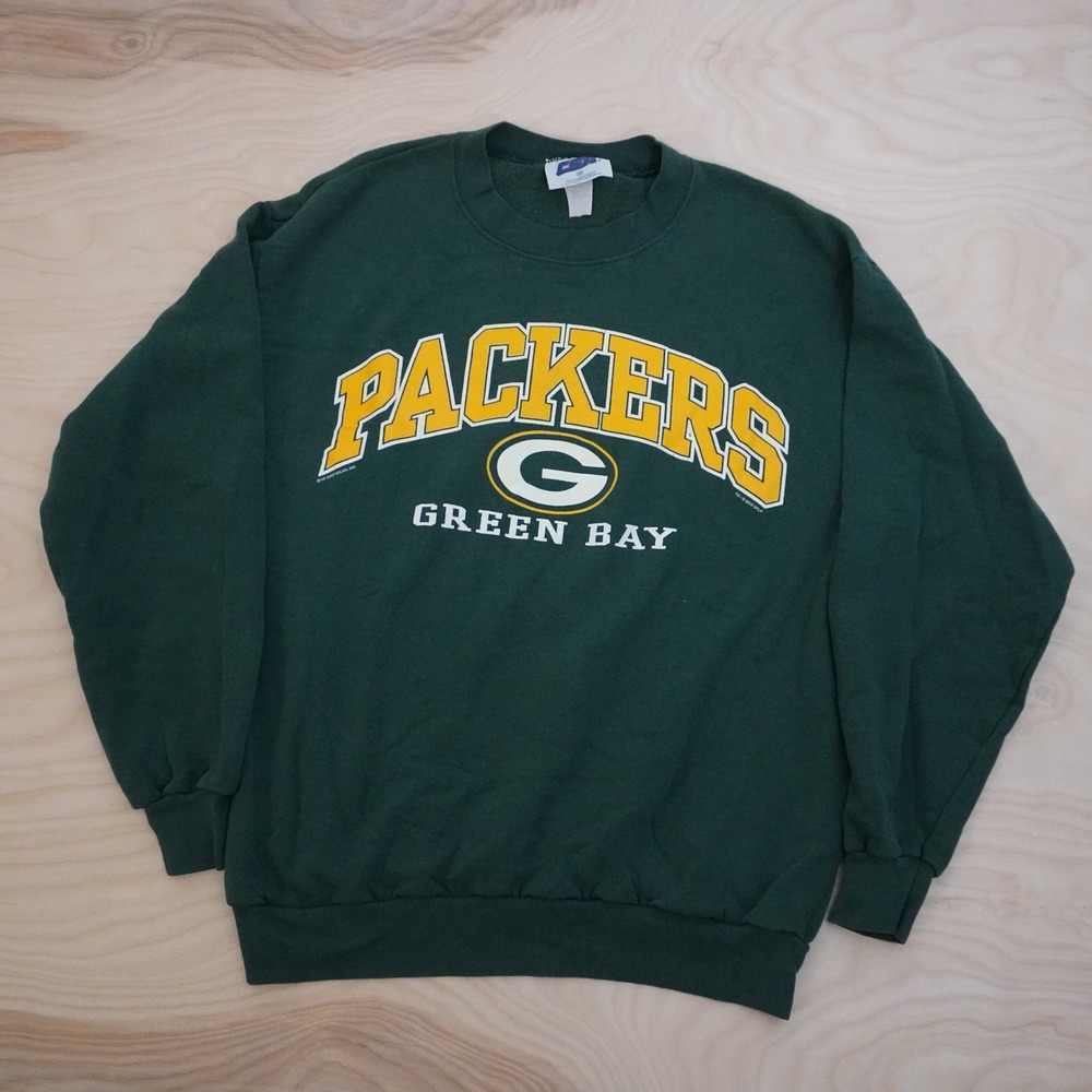 Vintage Green Bay Packers CSA Sweatshirt Green 2000 NFL Crewneck Mens Medium